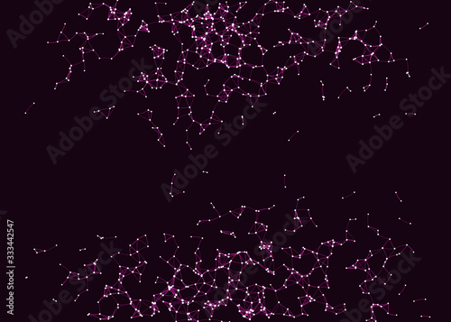 Procedural Art Network Mesh background illustration
