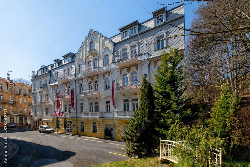 Spa architecture of Marianske Lazne (Marienbad) - Czech Republic