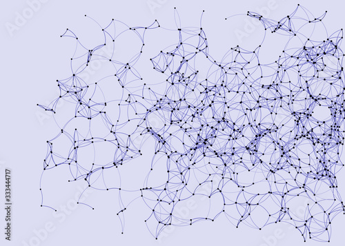 Procedural Art Network Mesh background illustration