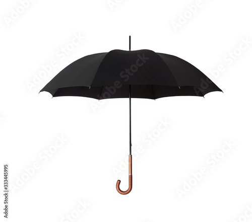 Black Umbrella over white background
