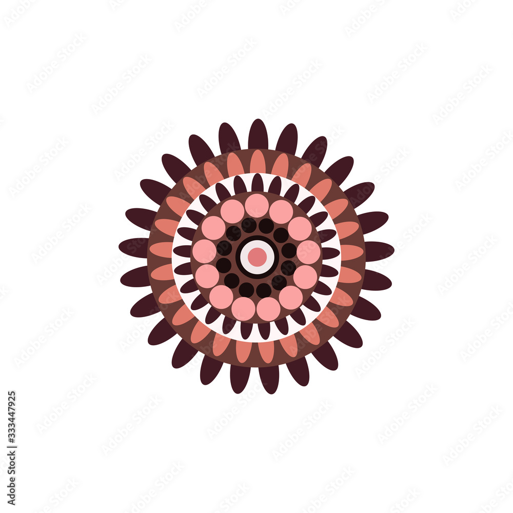 Aboriginal art dots painting icon logo design Aboriginal art dots painting icon logo design