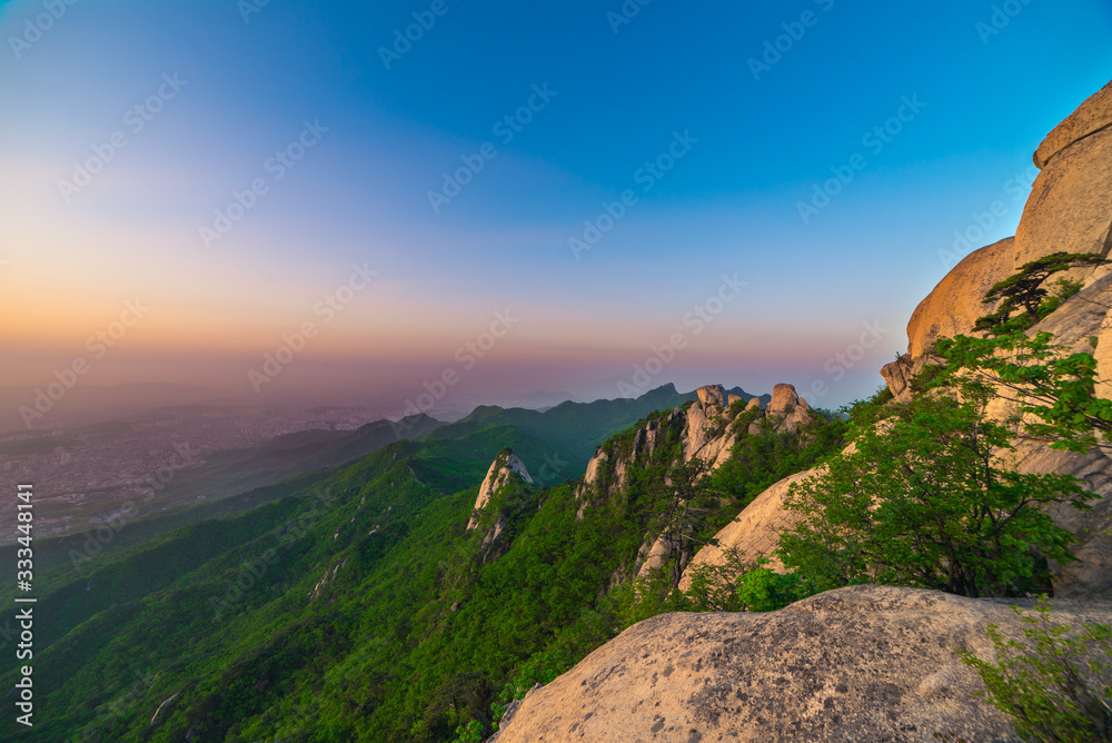 Bukhansans Korea National Park.