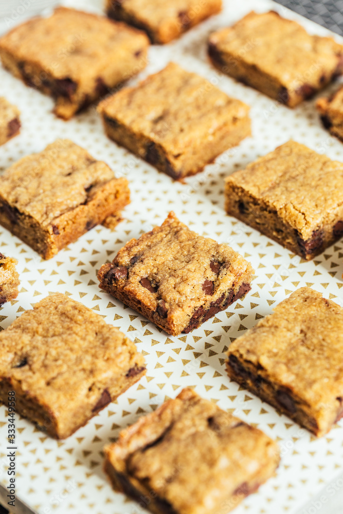 Chocolate Chip Blondie Squares Chocolate Chip Blondie Squares