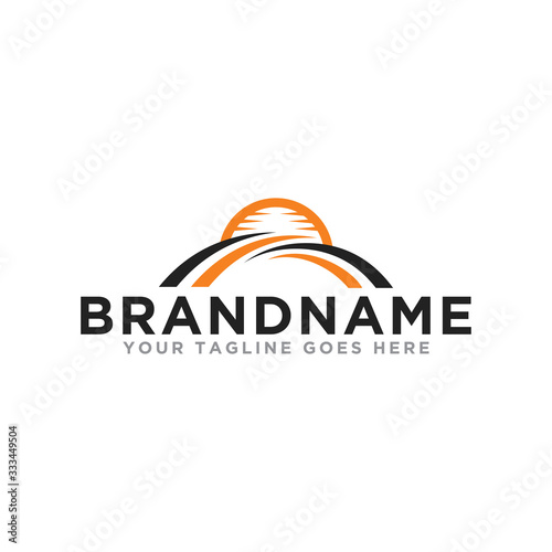 Bridge logo icon vector. Modern design bridge logo template.