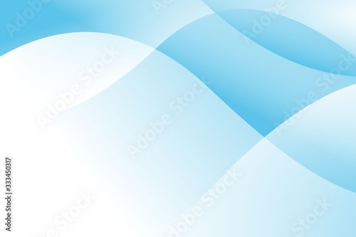 Abstract Fresh Blue White Wave Background Design Template Vector