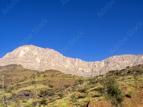 Graceful mountainous landscape in Oman.
