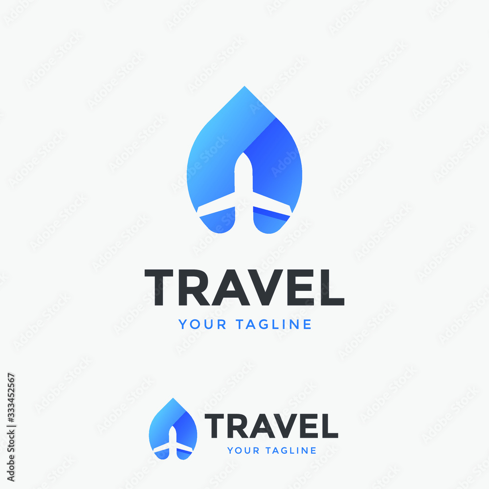 modern abstract travel logo template awesome modern abstract travel logo template awesome