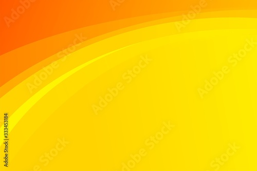 Abstract Clean Fresh Yellow Orange Curve Background Design Template Vector