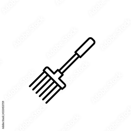 Vector illustration, fork garden icon design