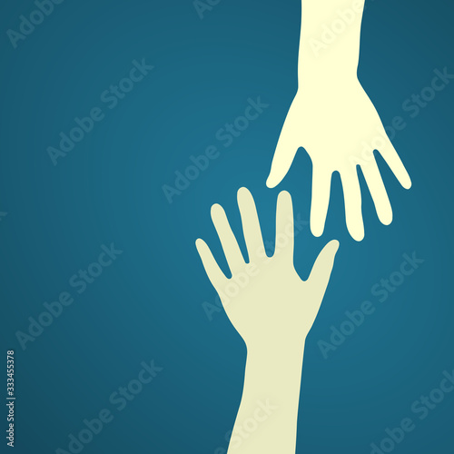 to give a helping hand