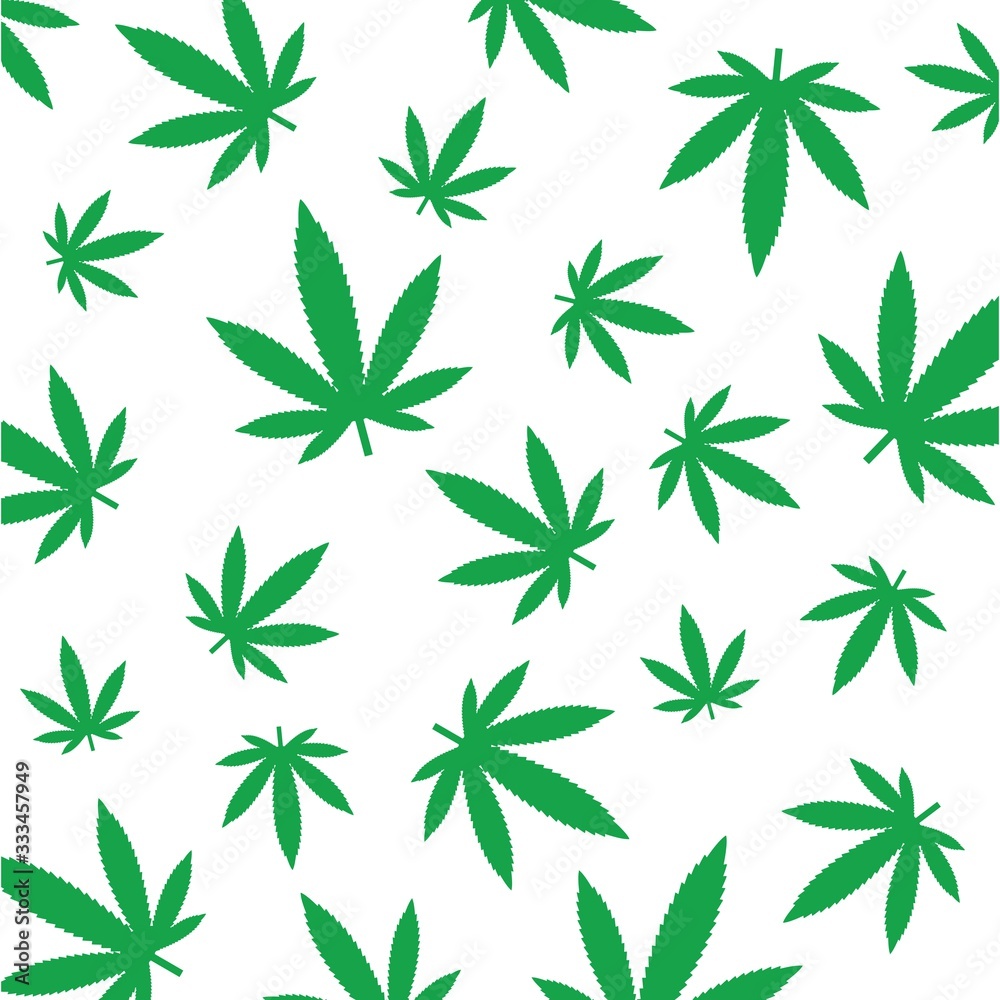 Fototapeta premium cannabis leaf vector background illustration design