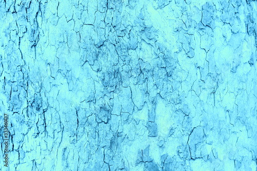 Abstract blue and cyan paint on a surface, texture art background.