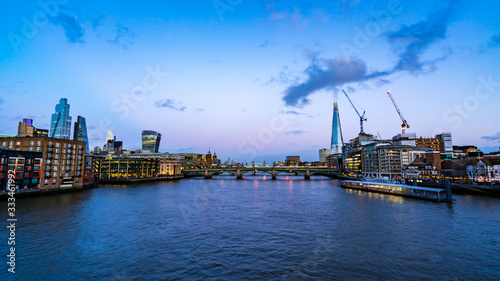 City of London skyline at Dusk