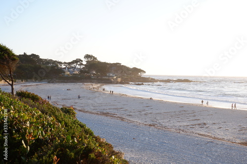 Sunset scenes at Carmel-by-the-sea, California