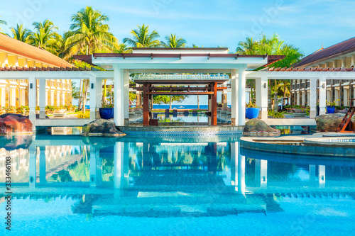 Resort's Pools with Beach View