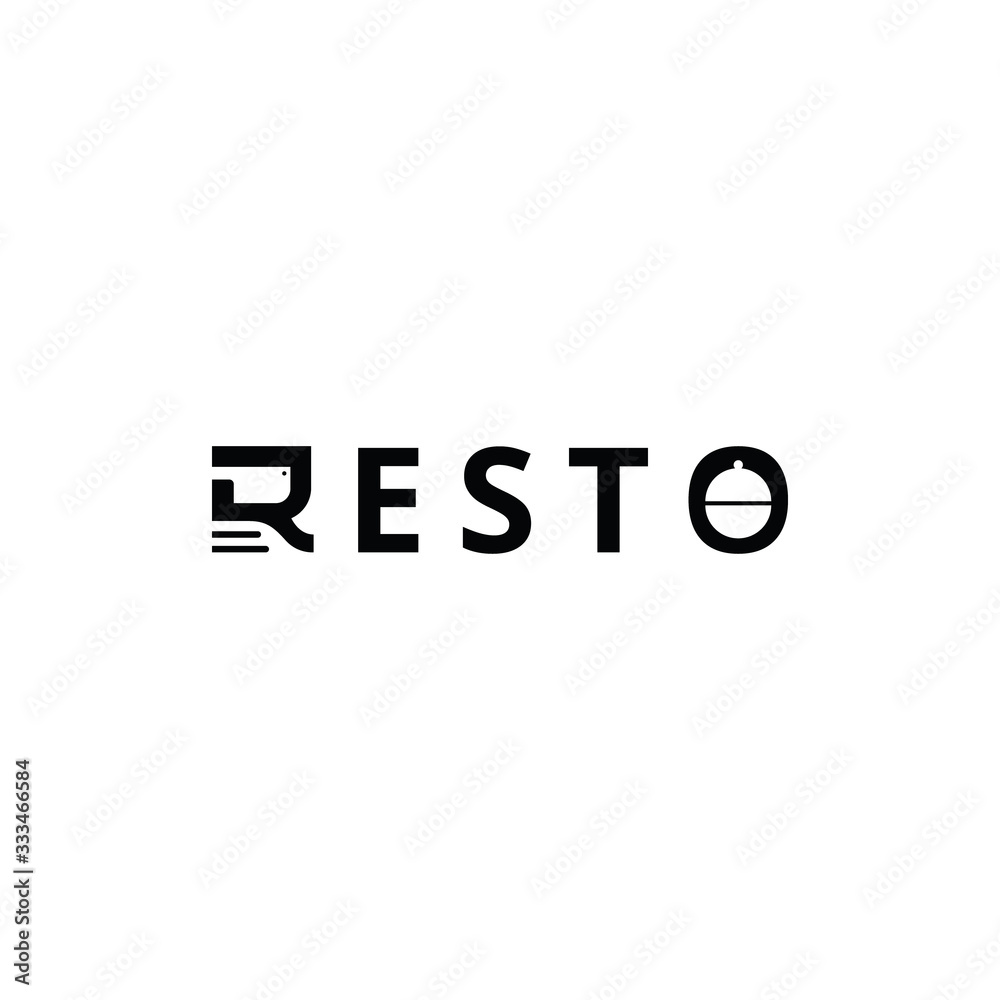 Restaurant, resto, food court, cafe logo template. Restaurant, resto, food court, cafe logo template.