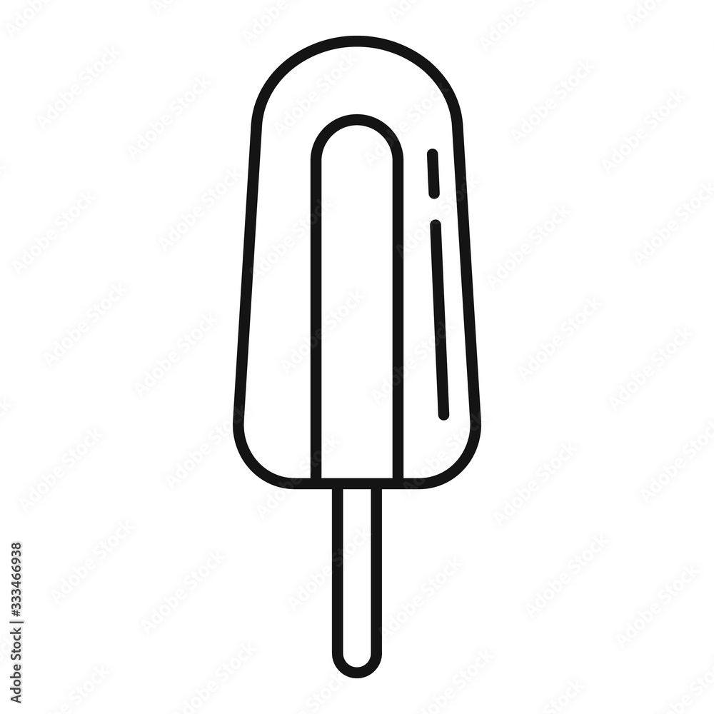 Freeze popsicle icon. Outline freeze popsicle vector icon for web design isolated on white background Freeze popsicle icon. Outline freeze popsicle vector icon for web design isolated on white background