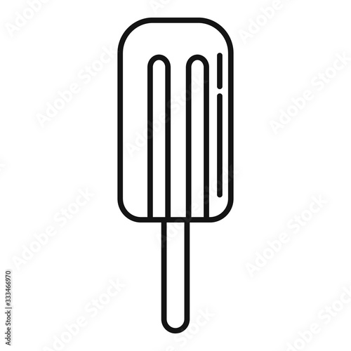 Dessert ice cream icon. Outline dessert ice cream vector icon for web design isolated on white background