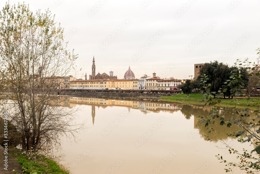 Obraz premium Walking around Florence City In Tuscany Region, Italy.