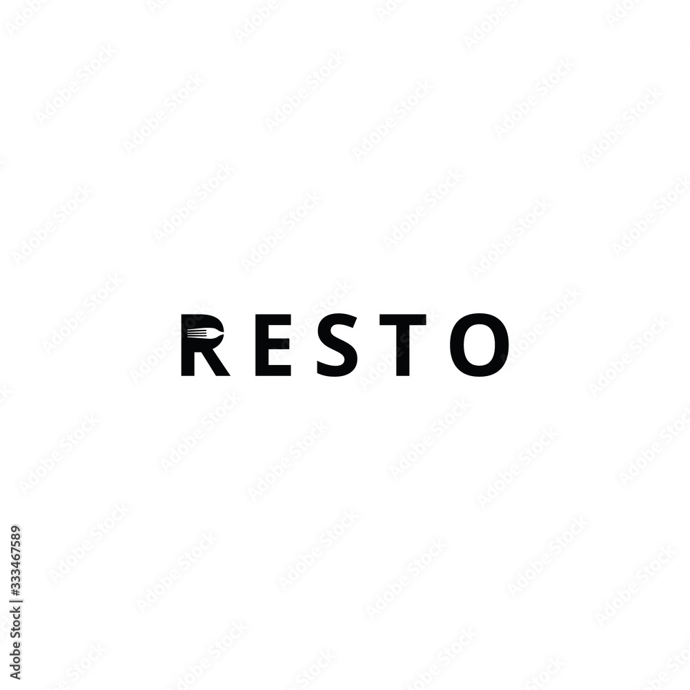 Restaurant, resto, food court, cafe logo template. Restaurant, resto, food court, cafe logo template.