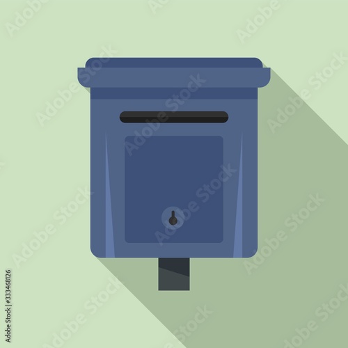 Message mailbox icon. Flat illustration of message mailbox vector icon for web design