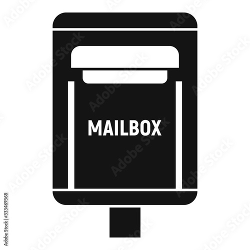 Correspondence mailbox icon. Simple illustration of correspondence mailbox vector icon for web design isolated on white background