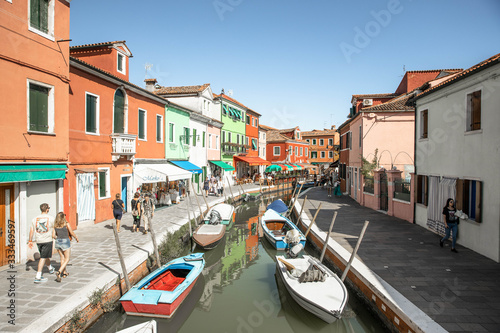 Colorful little Italian city and canals Burano © Olivia