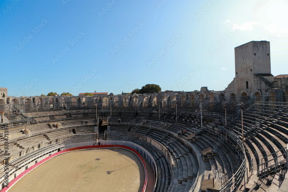 French Arles Travel Ancient Circular Stadium
