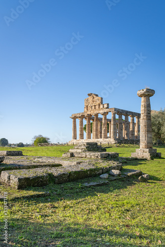 Temple of Athena in Paestum Italy