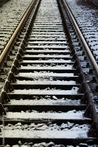 Snowed Train Track