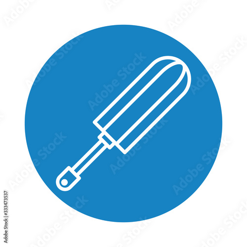 cleaning element icon, block style