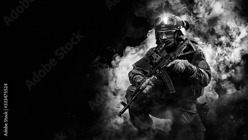 Obraz na płótnie amerykański żołnierz armia wojskowy walki