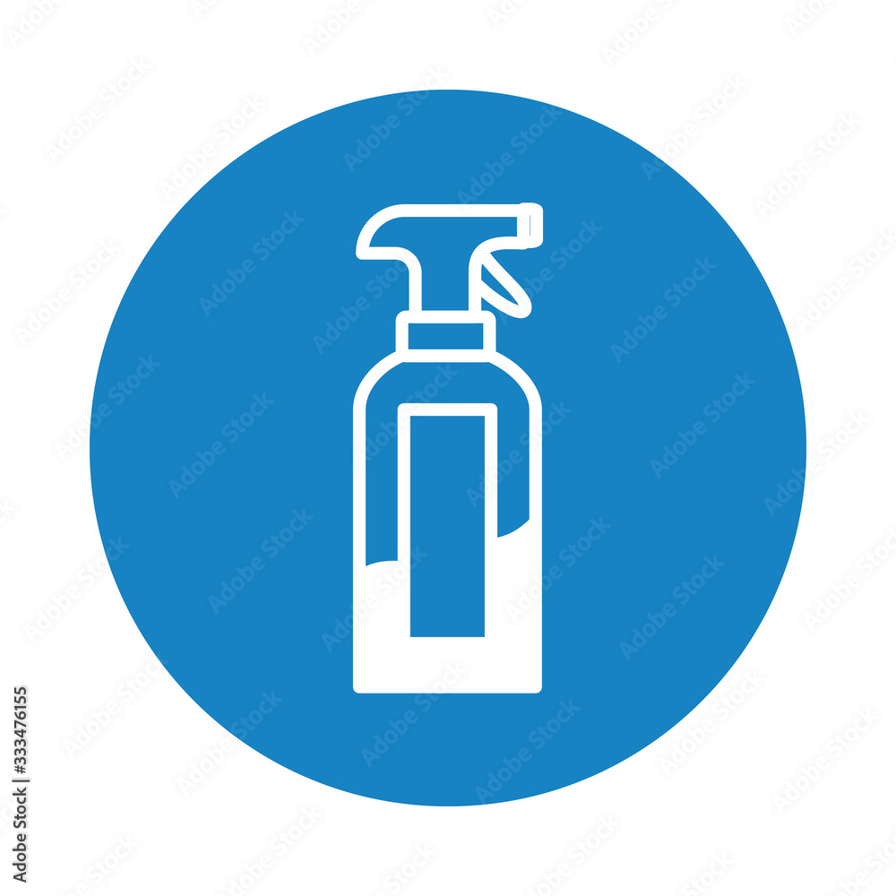 spray bottle icon, block style spray bottle icon, block style
