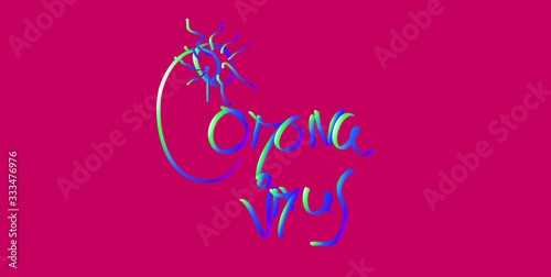 Corona Virus Template Illustration Design.
