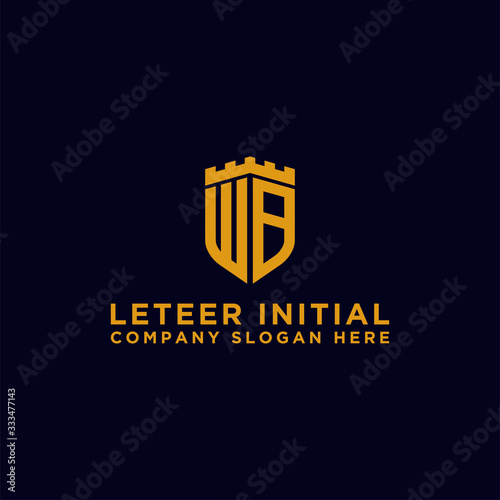 inspiring logo designs for companies from the initial letters of the WB logo icon. -Vectors