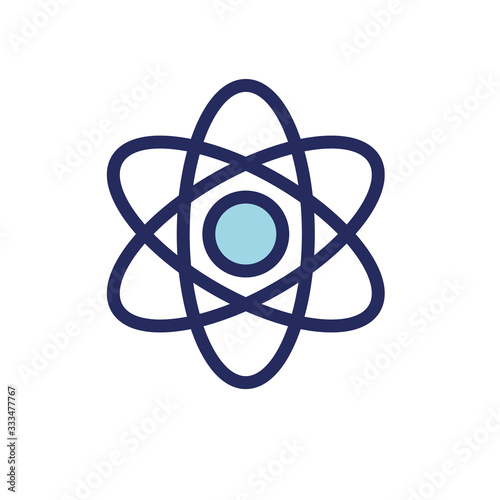 atom medical symbol flat icon