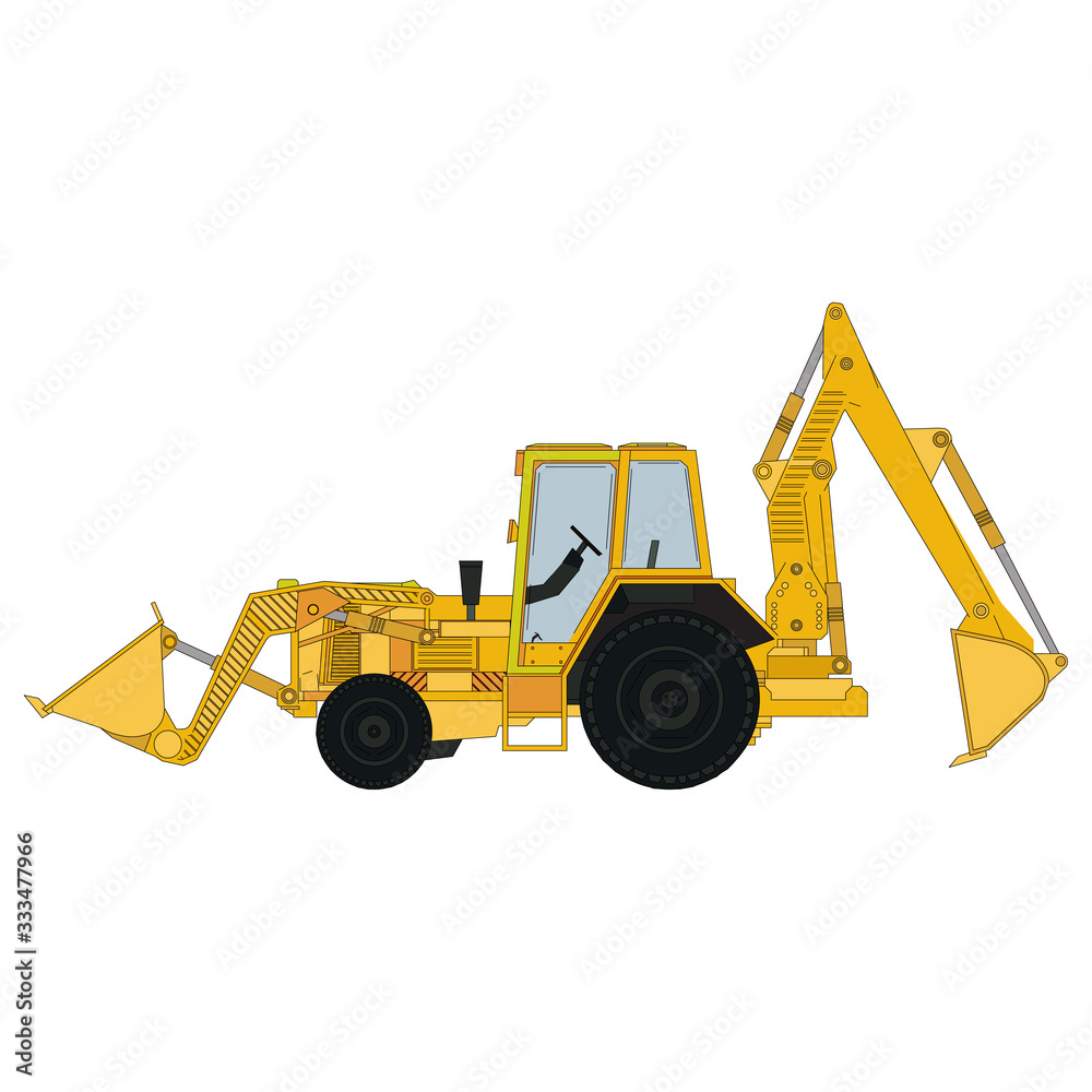 logoti excavator, construction machines, logo for a construction company