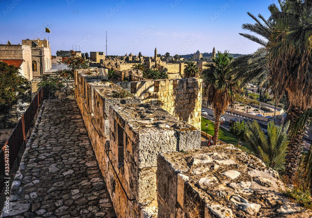 The fortress walls of Jerusalem that have survived to this day were built by the Turkish Sultan Suleiman the Magnificent in 1537-1542. Until the mid-19th century, the whole city was located inside the