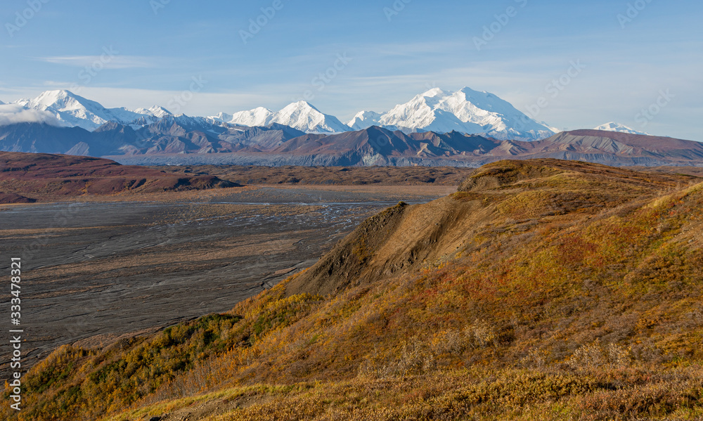 Scenic Denali National Park Landscape in Autumn Scenic Denali National Park Landscape in Autumn