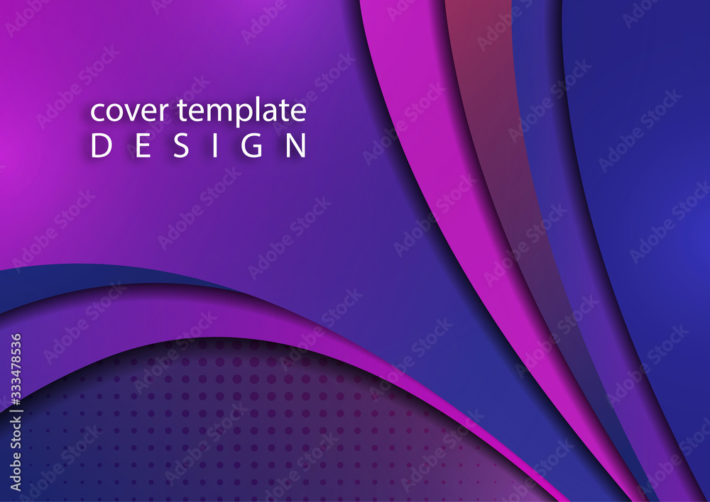 Abstract colorful background of shiny smooth wavy lines and curved shapes. Template for a business project. Vector Abstract colorful background of shiny smooth wavy lines and curved shapes. Template for a business project. Vector