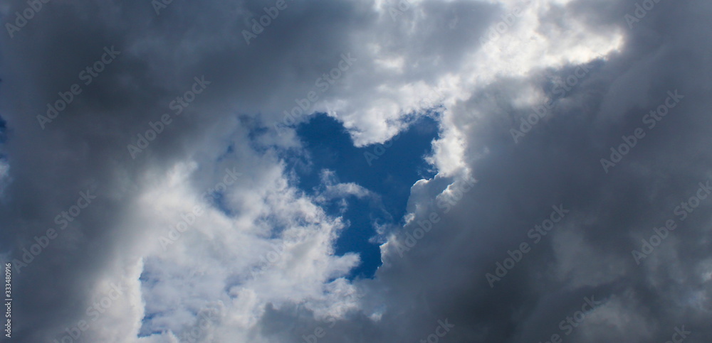 A cloudy sky that clouds covered all but the shape of the heart of the sky. A cloudy sky that clouds covered all but the shape of the heart of the sky.