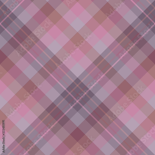 Seamless pattern in fascinating discreet gray, pink, brown colors for plaid, fabric, textile, clothes, tablecloth and other things. Vector image. 2