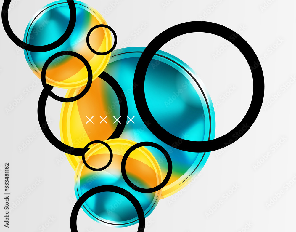 Abstract background - glossy glass bubbles, abstract sphere shapes. Vector Illustration For Wallpaper, Banner, Background, Card, Book Illustration, landing page Abstract background - glossy glass bubbles, abstract sphere shapes. Vector Illustration For Wallpaper, Banner, Background, Card, Book Illustration, landing page