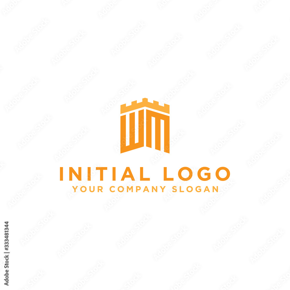 inspiring logo designs for companies from the initial letters of the WM logo icon. -Vectors inspiring logo designs for companies from the initial letters of the WM logo icon. -Vectors