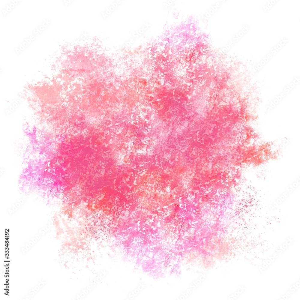 Pink-red splash of paint