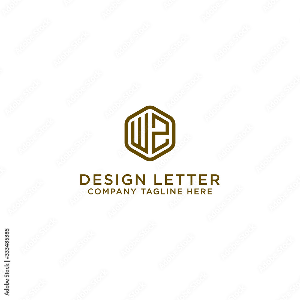 inspiring logo designs for companies from the initial letters of the WZ logo icon. -Vectors inspiring logo designs for companies from the initial letters of the WZ logo icon. -Vectors