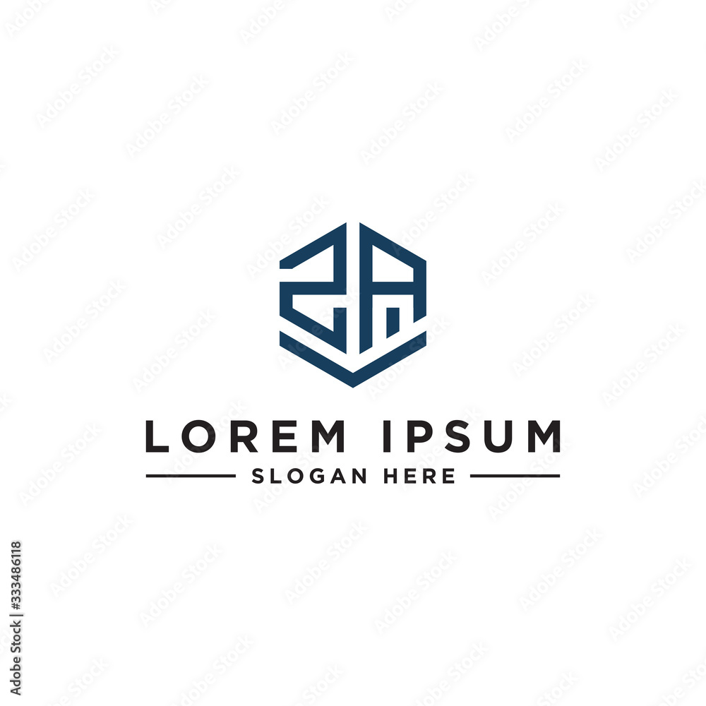 inspiring logo designs for companies from the initial letters of the ZA logo icon. -Vectors inspiring logo designs for companies from the initial letters of the ZA logo icon. -Vectors