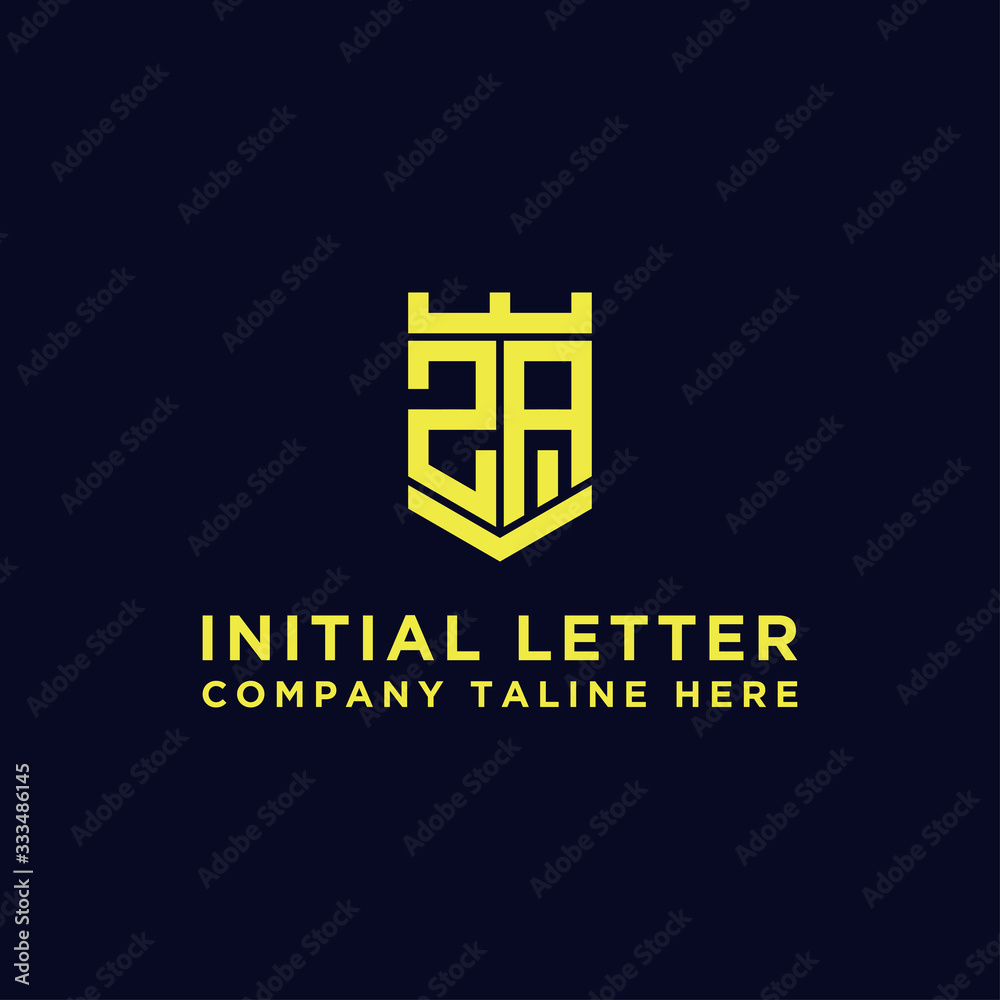 inspiring logo designs for companies from the initial letters of the ZA logo icon. -Vectors inspiring logo designs for companies from the initial letters of the ZA logo icon. -Vectors