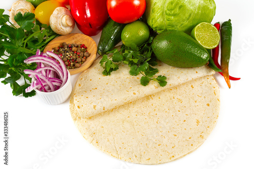 ingredients for vegetable tacos