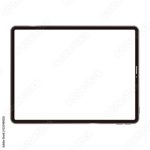 タブレットのイラスト　横位置
